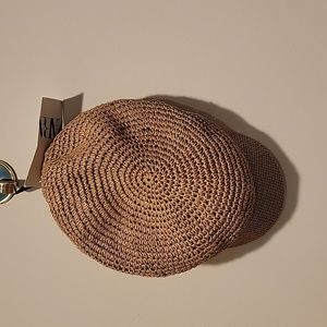 Straw Hat Medium for spring summer beach NWT new